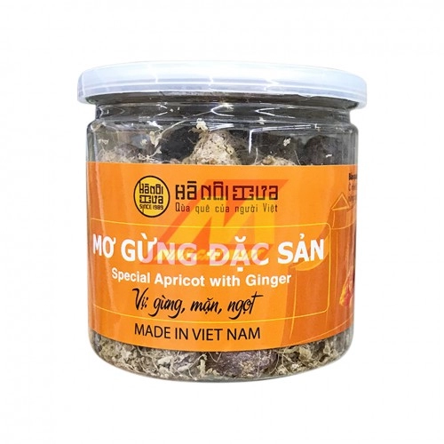 Hộp ô mai mơ gừng Hà Nội 250g cao cấp 